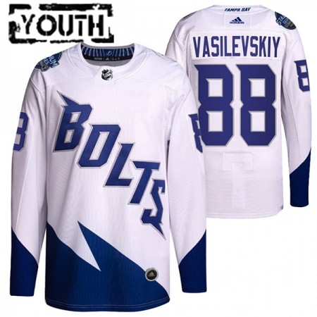 Tampa Bay Lightning Andrei Vasilevskiy 88 Adidas 2022 Stadium Series Authentic Shirt - Kinderen